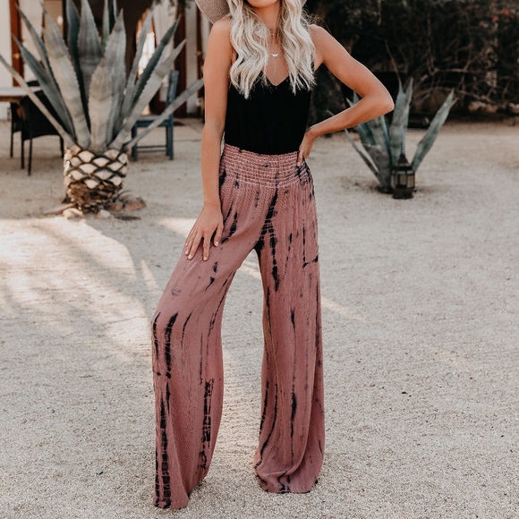 Pants - Vici, Smocked Tie Dye Pants